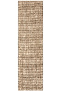 Hand Loomed Wool and Jute Natural Runner Rug