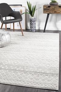 Aladdin Iman Grey Rustic Tribal Rug-200X290CM