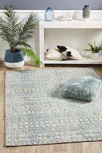 Luna Scarlett Blue Green Rug-280x190 cm