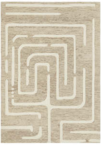 Synonyms Maze Linen Rug