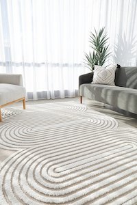 Carpet: CONTEMPORARY PLAIN & TEXTURED CARL MIXED RUG