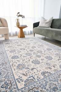 Persian Nain Ivory Wool Rug