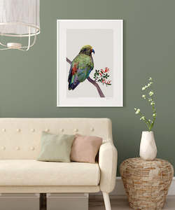 Creative art: Kea & Red Mistletoe