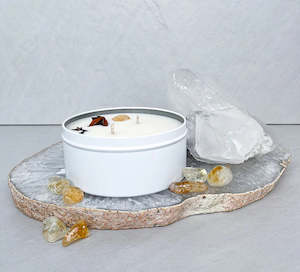 Products: Opal + Sage Citrine crystal candle