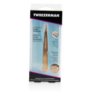 Products: Rose gold slant tweezer