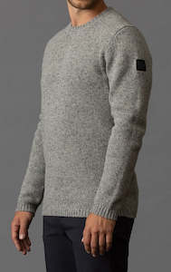 3GG LAMBSWOOL TWEED CREW - CLEARANCE