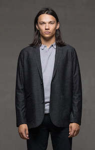 Clothing: ITALIAN STRETCH WOOL BLAZER