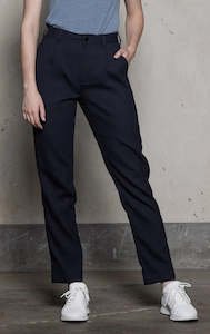 Clothing: WOOL BLEND STRAIGHT LEG TROUSER