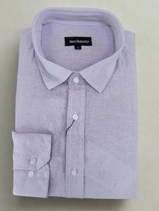 Mechmoto Lilac Linen Long Sleeve Shirt