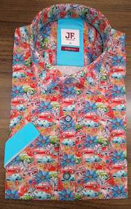 Jimmy Fox Multi Cars Short Sleeve Shirt