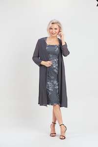 Pink Ruby Black Adored Kaftan Jacket