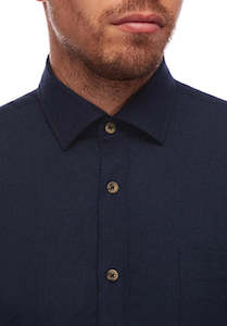 Menswear: City Club Bellevue Navy Long Sleeve Shirt