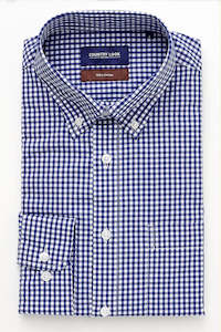 Menswear: Country Look Royal Blue Galway Long Sleeve Shirt