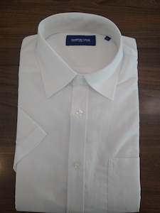 Menswear: Country Look White Lucas Check Short Sleeve Shirt