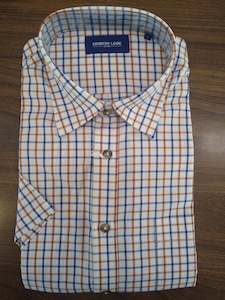 Country Look Lucas Lightweight CottonCheck Short Sleeve Shirt