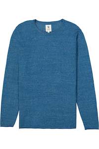 Menswear: Garcia Petrol Crew Neck Long Sleeve T-Shirt