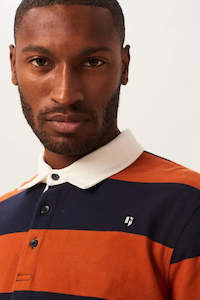 Menswear: Garcia Dark Moon Long Sleeve Polo Shirt