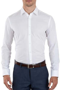 Menswear: Gibson Flame White Diamond Long Sleeve Shirt