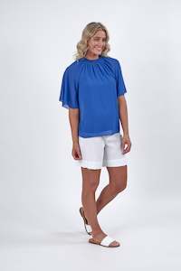 Knewe Sapphire River Short Sleeve Round Neck Top