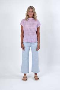 Menswear: Knewe Lilac Frankie Short Sleeve Top