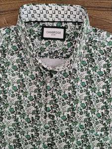 Cambridge Portsea Green Short Sleeve Shirt