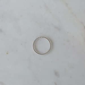 Twist Band Ring - Sterling Silver