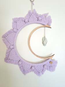 Crescent Moon in Lilac