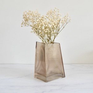 Ribbed Glass Vase – A Little Bit Floral