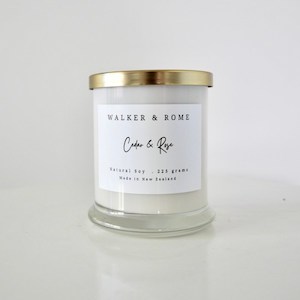 Walker & Rome Cedar & Rose Candle – A Little Bit Floral