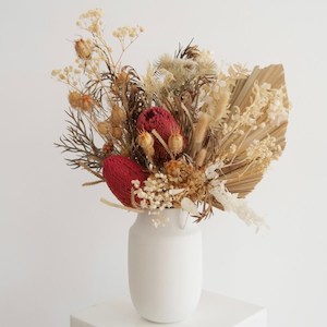 Florist: Bankisa and Foliage in White – A Little Bit Floral