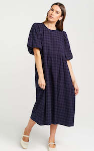 Thing Thing - Lucinda Dress - Navy Check