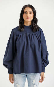 Homelee - Charlotte Top Indigo Blue