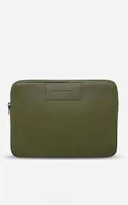 Status Anxiety Before I Leave - Khaki Laptop Case 13/14