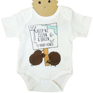 Keep NZ Green Baby Onsie