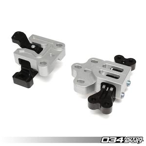 Motorsport Streetsport Engine/Transmission Mount Pair, 8J/8p Audi A3/Tt 3.2l & MKV Volkswagen R32, Billet Aluminum