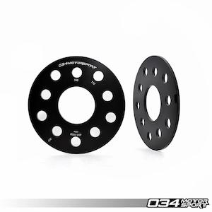 Wheel Spacer Pair, 5mm, Audi/Volkswagen 5x112mm & 5x100mm With 57.1mm Center Bore