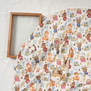 Deluxe Bamboo Muslin Wrap -  Animals