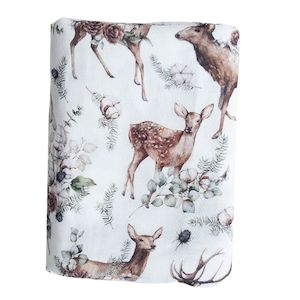 Deluxe Bamboo Muslin Wrap - Deer