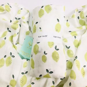 Bamboo Muslin Wrap - Lime