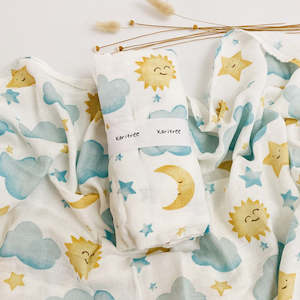 Bamboo Muslin Wrap - Night