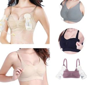 Hands Free Breast Pumping Bra & Nursing Bra