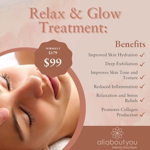 Beauty salon: Relax & Glow Treatment