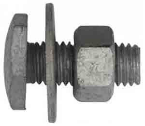 Bread: Fascia Bolt Galvanised Class 8.8