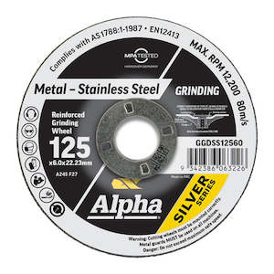 Alpha Silver Series Grinding Disc