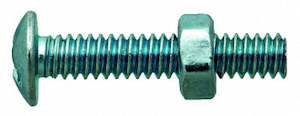 Gutter Bolt & Nut Imperial Zinc Plate