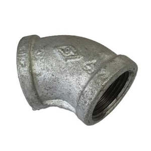 Fittings: Galvanised Elbow 45 degree