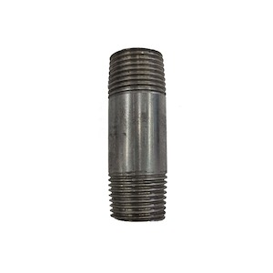 Black Carbon Steel Barrel Nipple (25mm to 90mm long)