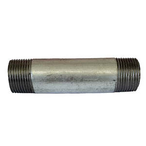 Galvanised Barrel Nipple (100mm to 1m long)