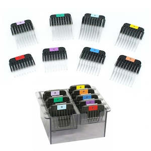 Wahl Universal Stainless Steel Comb Set 8 Pack + Container - 3mm to 2.5cm