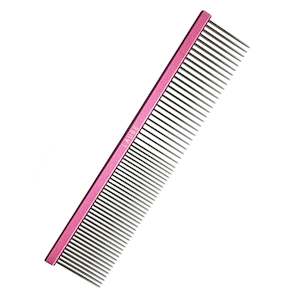 All Brushes Combs Rakes: Laube Comb Coarse Fine 19cm Watermelon Pink